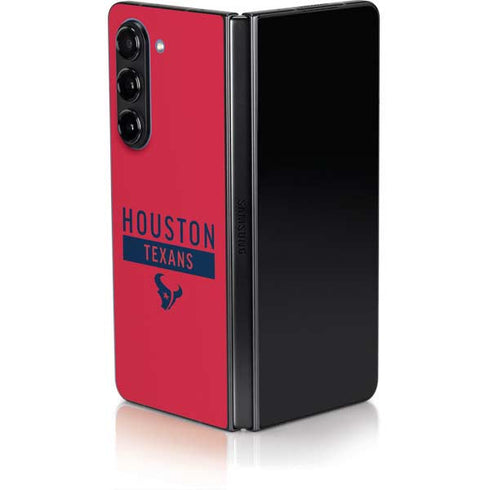 NFL Houston Texans Red Performance Series Galaxy Z Fold5 5G Skin